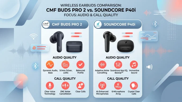 CMF Buds Pro 2 or Soundcore P40i for calls