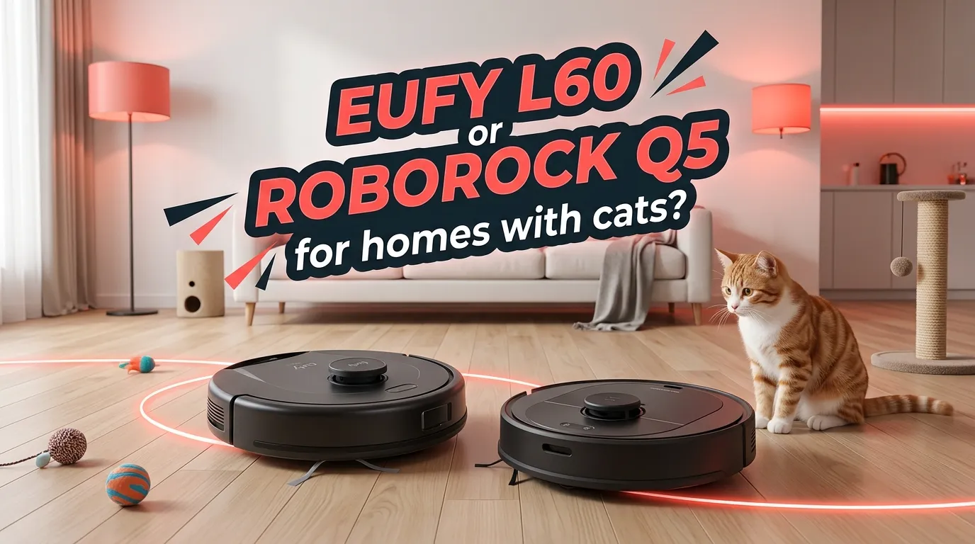 Eufy L60 or Roborock Q5 for homes with cats
