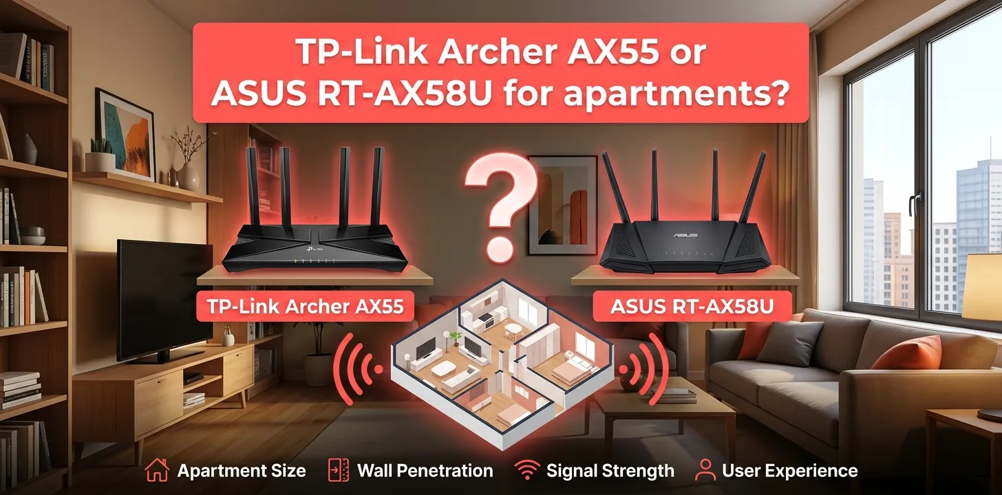 TP-Link Archer AX55 or ASUS RT-AX58U for apartments