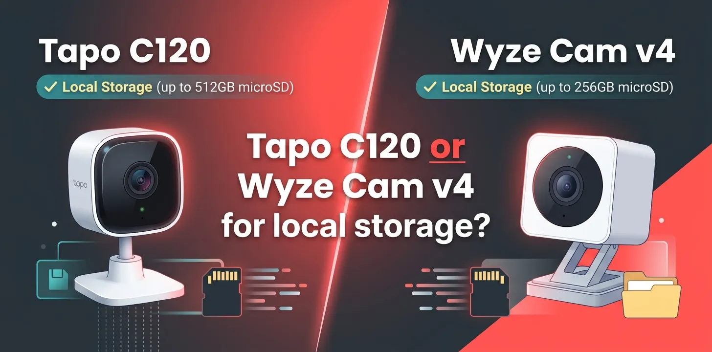 Tapo C120 or Wyze Cam v4 for local storage